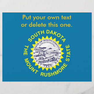 Flyer with Flag of South Dakota, U.S.A.