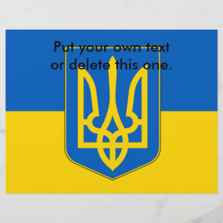 Flyer with Flag of Ukraine