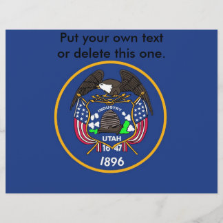 Flyer with Flag of Utah, U.S.A.