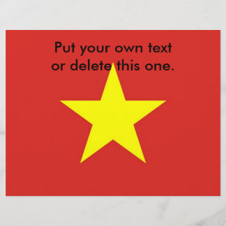 Flyer with Flag of Vietnam