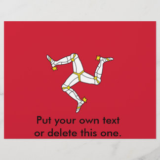 Flyer with Isle of Man flag, United Kingdom