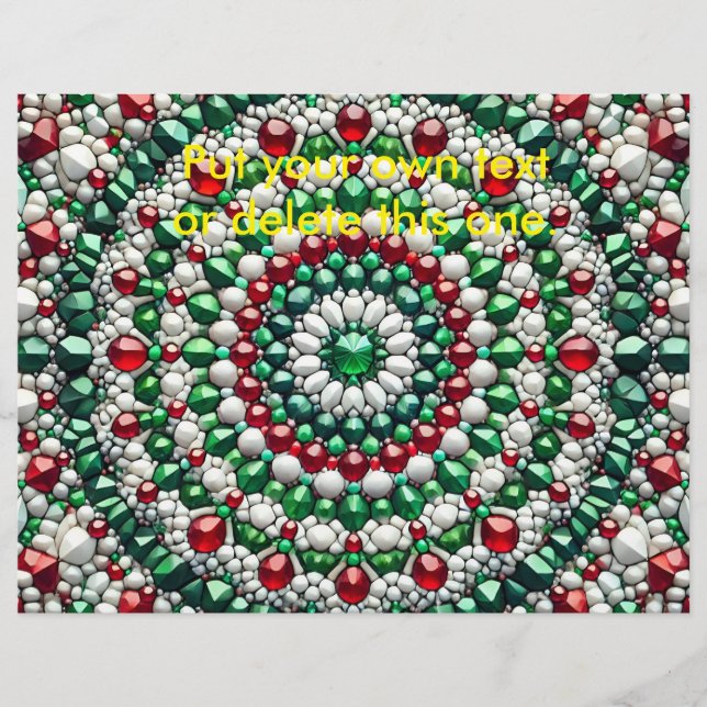 Flyer with Italian Colors Design (Front)