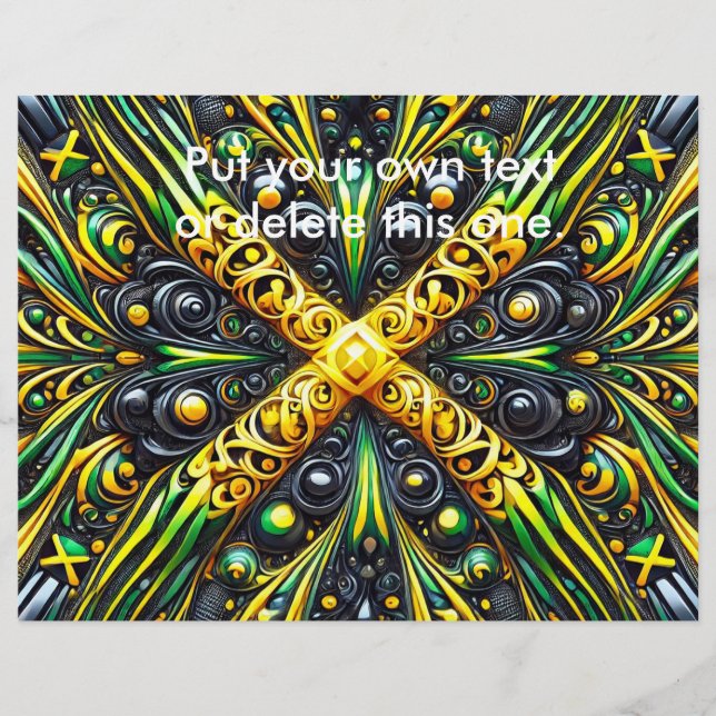 Flyer with Jamaican Colors Design (Front)