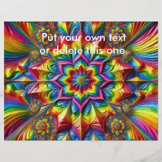 Flyer with LGBTQ Colors Design