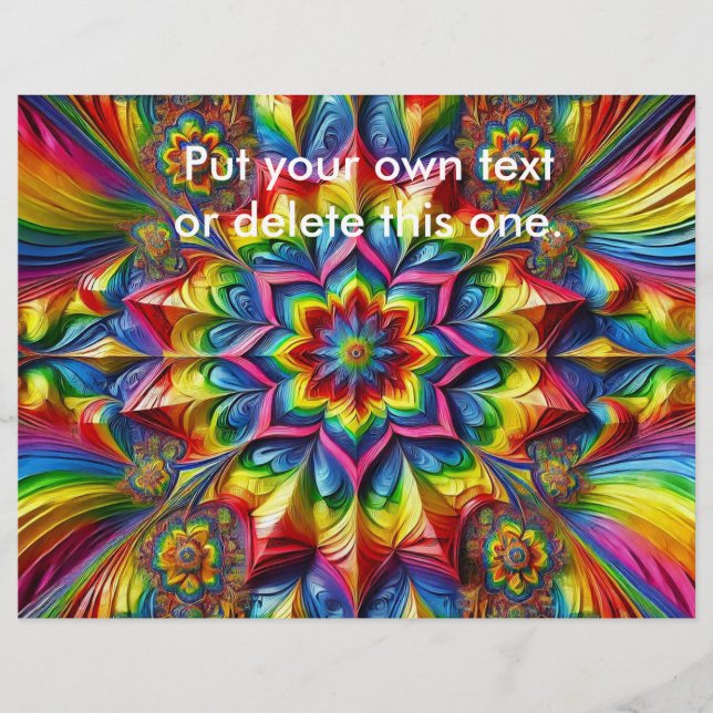 Flyer with LGBTQ Colors Design (Front)