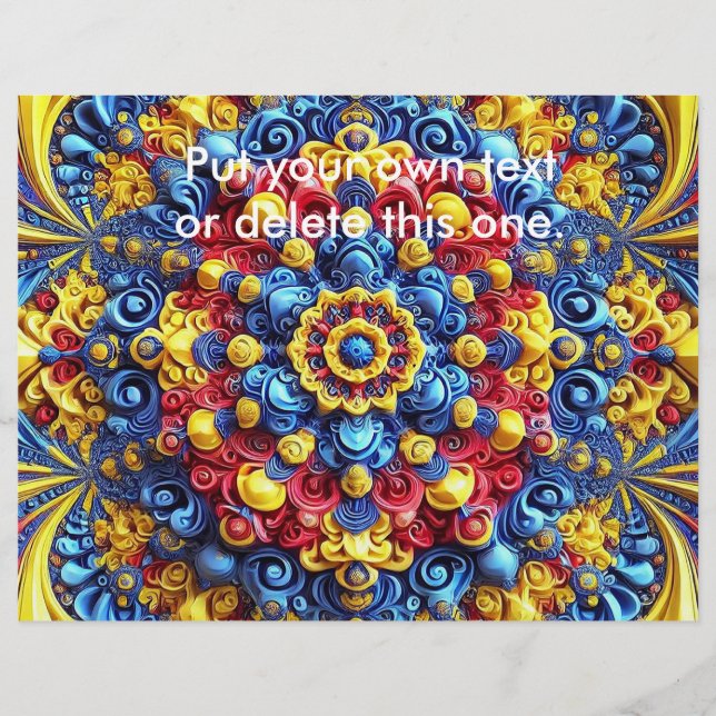 Flyer with Romanian Colors Design (Front)