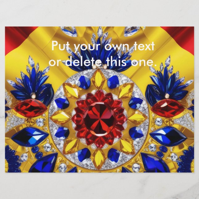 Flyer with Romanian Colors Design (Front)