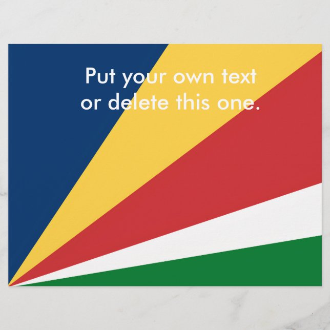 Flyer with Seychelles Colors Design (Front)