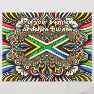 Flyer with South African Colors Design