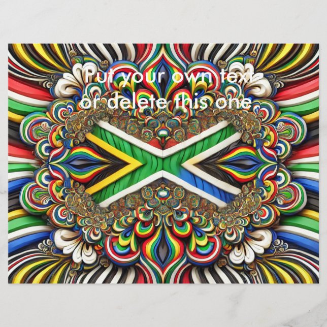 Flyer with South African Colors Design (Front)