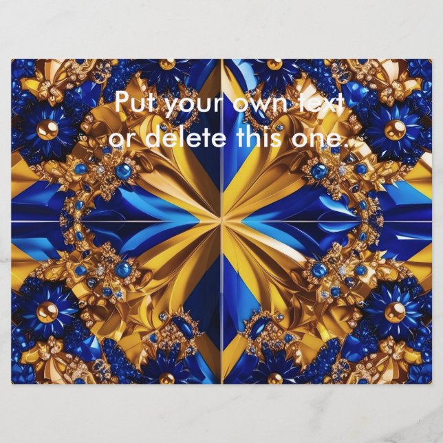 Flyer with Sweden Colors Design (Front)