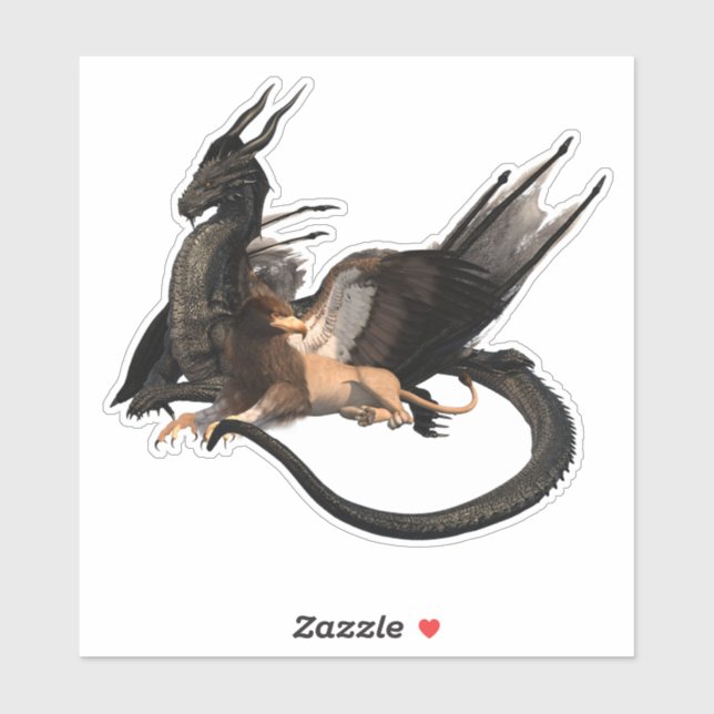 Flyers Dragon Griffin Mythological Beasts Sticker (Sheet)