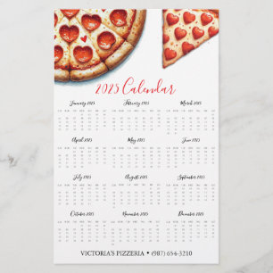Flyers Pizza Restaurants 2026 Calendar