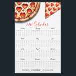 Flyers Pizza Restaurants 2026 Calendar<br><div class="desc">Promote your pizza restaurant or pizzeria with these beautifully designed flyers pizza and 2026 calendars! Featuring charming watercolor illustrations of a delicious pizza, these customizable designs are perfect for highlighting your restaurant, upcoming events, or special promotions throughout the year. The back features a classic red-and-white gingham print, adding an authentic...</div>