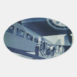 Flyg Med A-B Aerotransport Oval Sticker