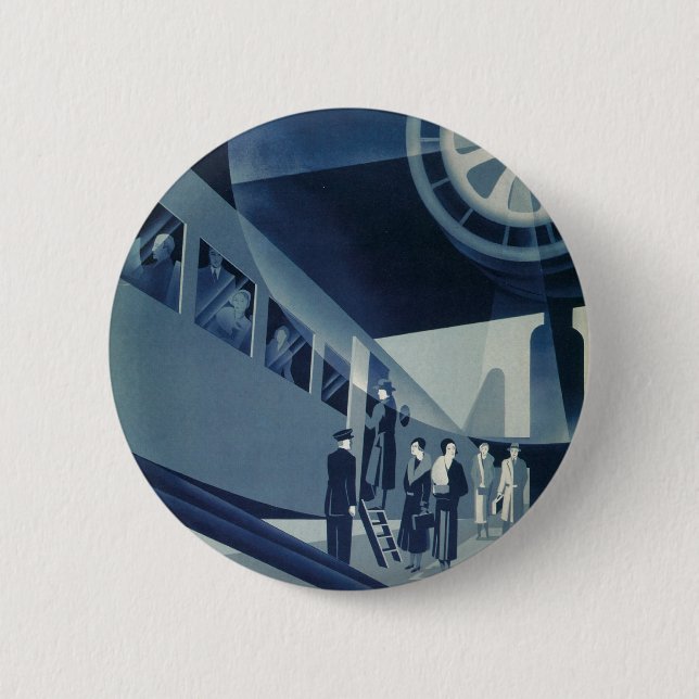 Flyg Med A-B Aerotransport Pinback Button (Front)