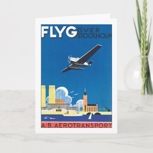 Flyg Over Stockholm Card