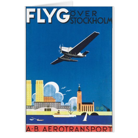 Flyg Over Stockholm Cards (Front)