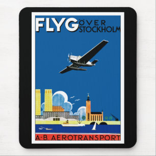 Flyg Over Stockholm Mouse Pad