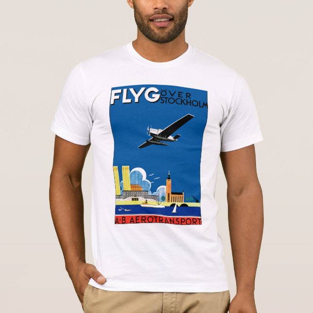 Flyg Over Stockholm T-Shirt (Front)