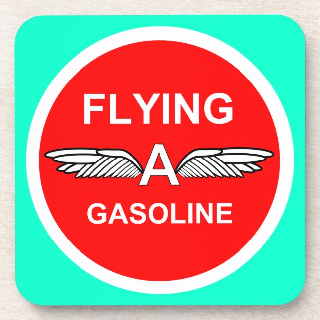 Flying A Gasoline Beverage Coaster (Front)
