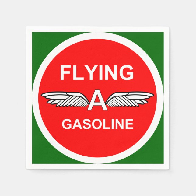 Flying A Gasoline Napkins (Front)