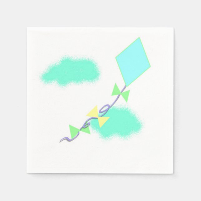 Flying a Kite Paper Napkins (Front)