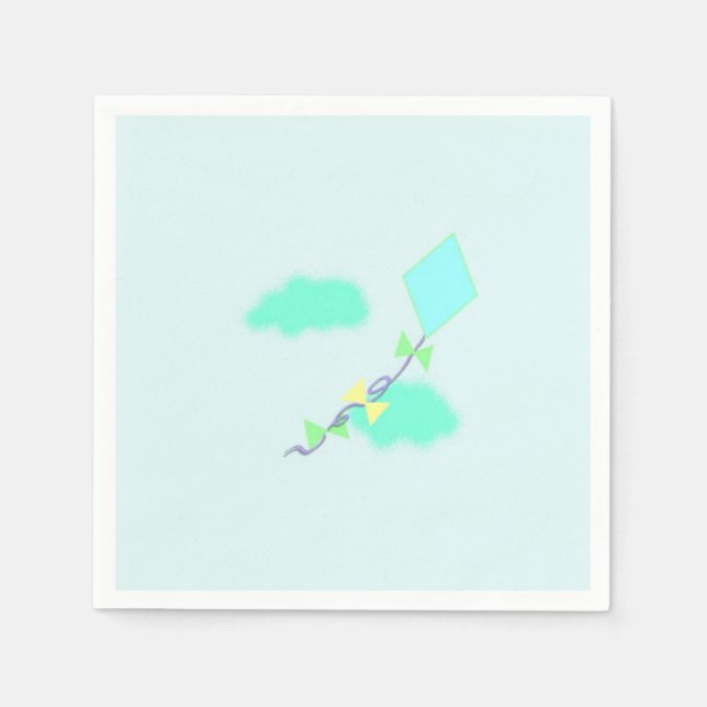 Flying a Kite Paper Napkins (Front)