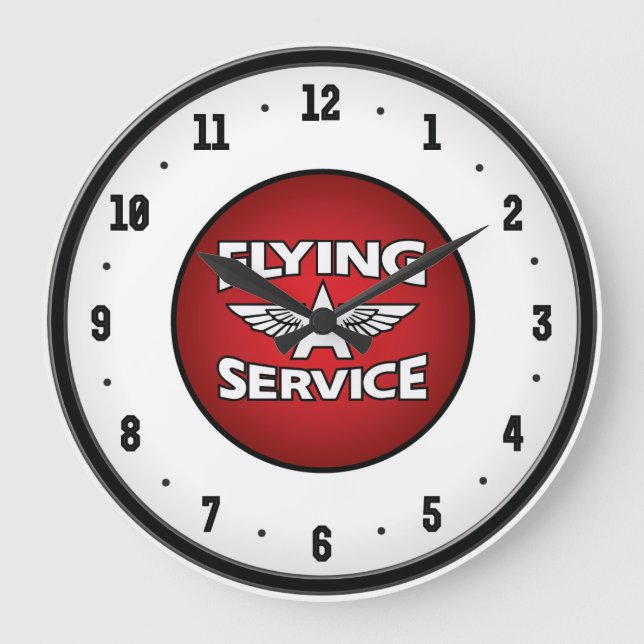 Flying A Service Gas Clock (Front)