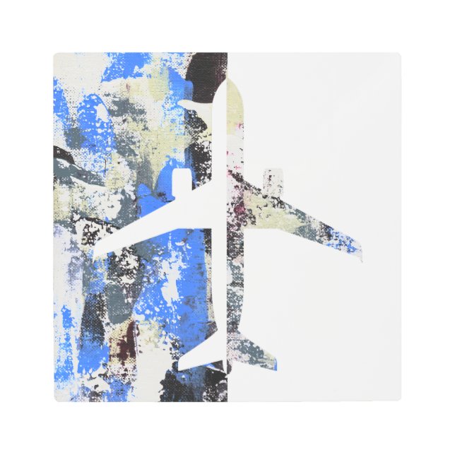 Flying Abstract by Michael Moffa Metal Print (Front)