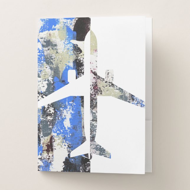Flying Abstract by Michael Moffa Pocket Folder (Front)