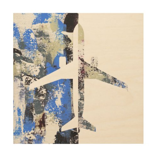 Flying Abstract by Michael Moffa Wood Wall Art