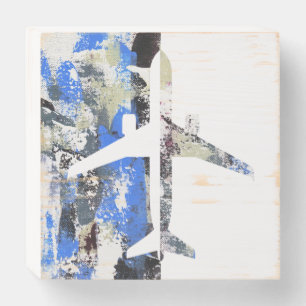 Flying Abstract by Michael Moffa Wooden Box Sign