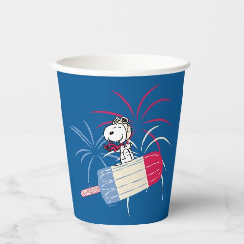 Flying Ace Snoopy on Ice Pop Paper Cups