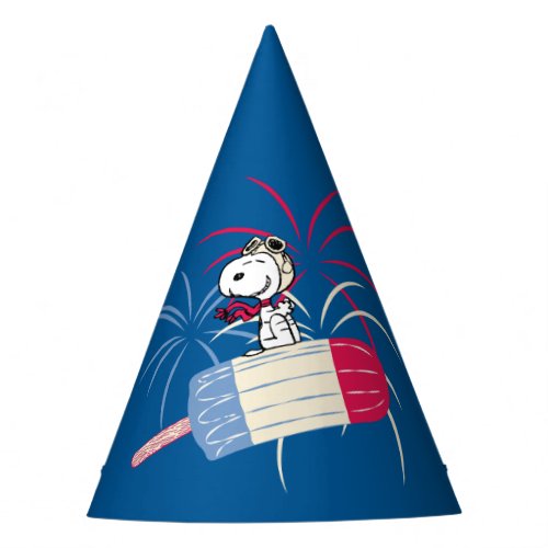 Flying Ace Snoopy on Ice Pop Party Hat