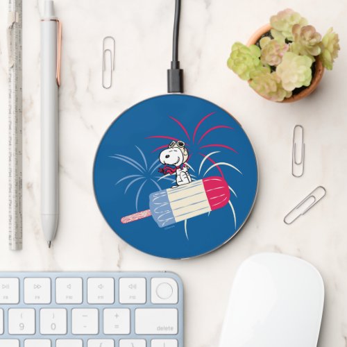 Flying Ace Snoopy on Ice Pop Wireless Charger