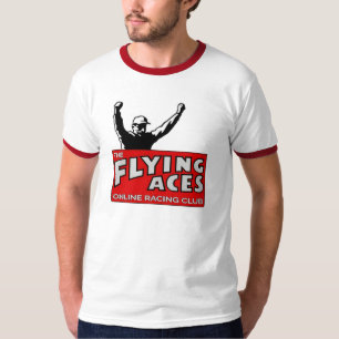Flying Aces Logo on Color Trim T Shirt