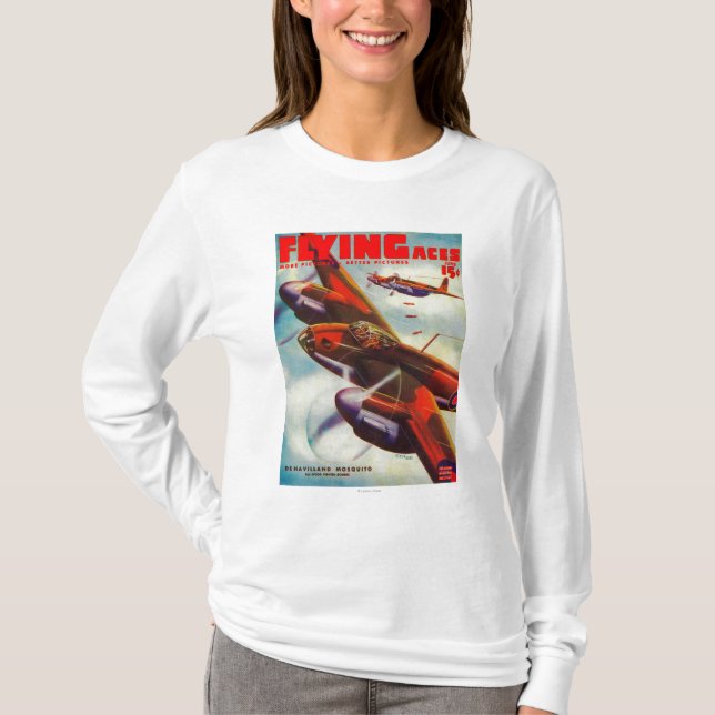 Flying Aces Magazine Cover 4 T-Shirt (Front)