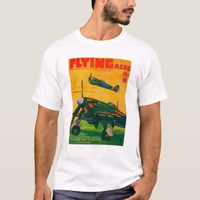Flying Aces Magazine Cover 5 T-Shirt (Front)