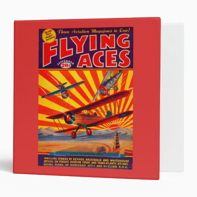 Flying Aces Magazine Cover Binder (Front/Inside)