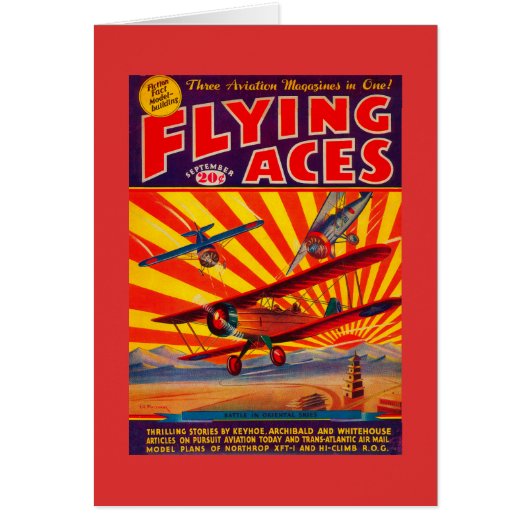 Flying Aces Magazine Cover Cards (Front)