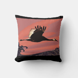 Flying Across Oceans Throw Pillow