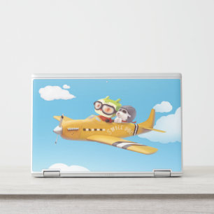 Flying Adventure with Dog HP Laptop Skin