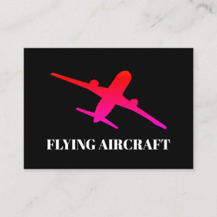Flying Aircraft Airplane Aviator Business Card