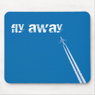 Flying airplane mouse pad