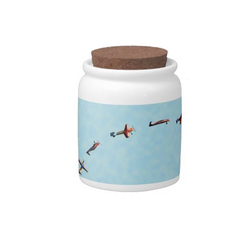 flying airplanes candy jar