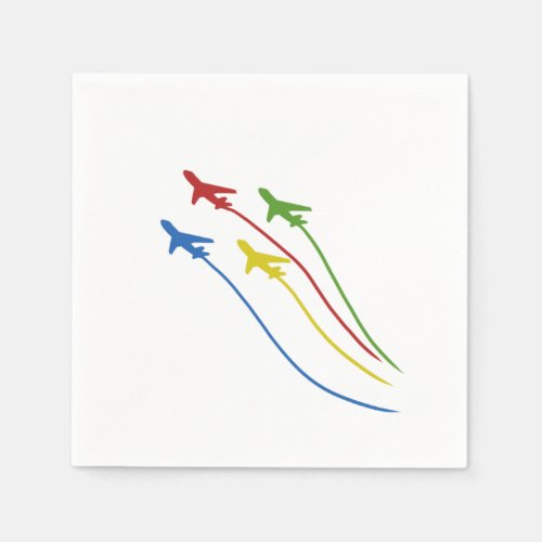 Flying Airplanes Funny Aviation Aircraft Pilot Napkins