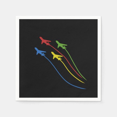 Flying Airplanes Funny Aviation Aircraft Pilot Napkins