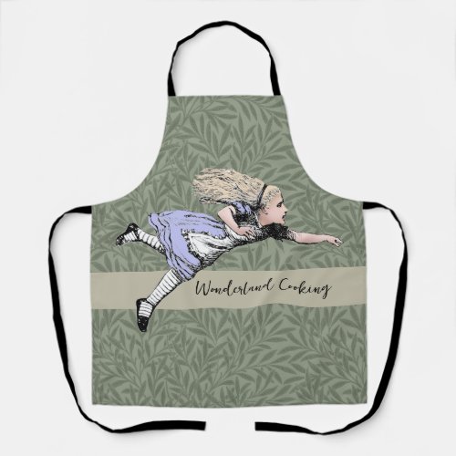 Flying Alice in Wonderland Looking Glass Apron
