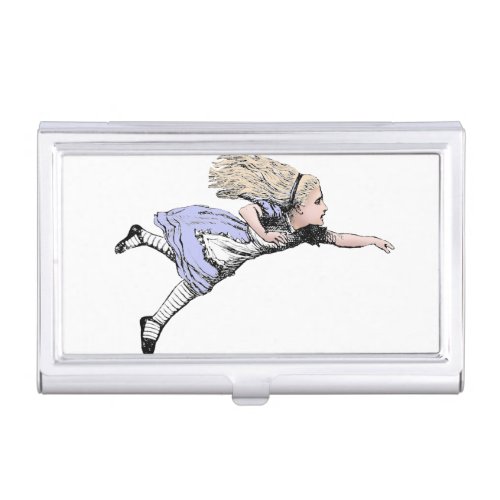 Flying Alice in Wonderland Looking Glass Business Card Case